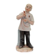 Vintage Bisque Porcelain Capodimonte Doctor With Syringe Figurine 4073T 6&quot; heigh - £23.44 GBP