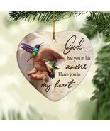 Christmas Hummingbird Ornament, Sympathy Memorial Gift - I Have You In M... - $16.99