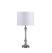 Audrey Twisted Crystal Modern Table Lamp Silver 19.25&quot;H ORE HBL2474 - £35.24 GBP