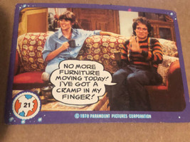 Vintage Mork And Mindy Trading Card #21 1978 Robin Williams - £1.57 GBP