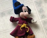 Disney Store Mickey Mouse Sorcerer Mickey 12&quot; Plush Toy Y2K - $21.49