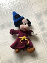 Disney Store Mickey Mouse Sorcerer Mickey 12&quot; Plush Toy Y2K - $21.49