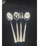4pc Serving Spoon Meat Fork Pierced Slotted Food Network CHIVE Stainless... - $29.99