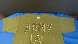 Discontinued Bayside Us Army Green T-SHIRT Xl Made In The Usa - $21.05