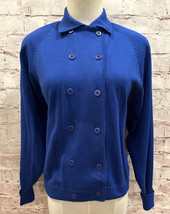 Vintage AUTOGRAPH American Clothing Women&#39;s Sweater Royal Blue MEDIUM Acrylic - £54.35 GBP