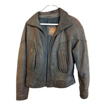 Adventure Bound By Wilson’s Genuine Leather Jacket  Small Grey Green Lined Women - £78.16 GBP
