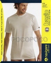 3 maglie bordino girocollo stretto da uomo mezza manica di cotone Navigare 516 - £15.88 GBP