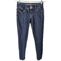 Juniors Hydraulic Jeans Sz 5/6 Low Rise Dark Blue Wash Denim Measures 27x27 - $23.97
