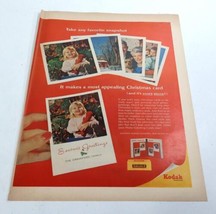 1965 Kodak Christmas Cards Kodacolor-X Print Ad 10.5&quot; x 13.5&quot; - $7.20