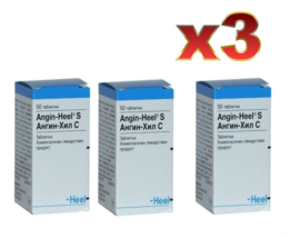 3 PACK Heel Angin Heel S for angina x50 tablets - $34.99