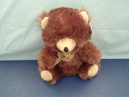 Cuddly cousins plush stuffed brown bear with ribbon - £16.29 GBP