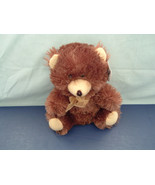 Cuddly cousins plush stuffed brown bear with ribbon - $21.08