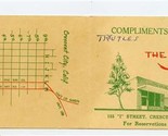 Compliments of The Tides Coffee Shop Crescent City California Mileage Ch... - $9.90