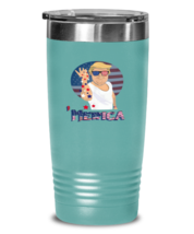 Independence Day Tumbler Trump Merica Independence Day Teal-T-20oz  - £23.13 GBP