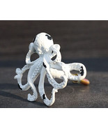 Pack Of 6 Cast Iron Vintage White Sea Octopus Drawer Cabinet Door Pull K... - $69.26 CAD