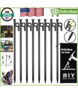 Unbreakable 12-Inch Steel Tent Pegs - 8 Heavy-Duty Stakes for All Ground... - $525.30 MXN
