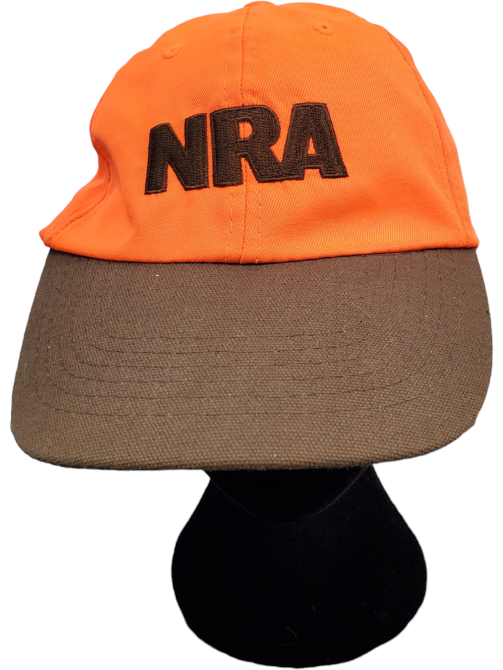 Primary image for National Rifle Association NRA ILA Baseball Hat Cap Mens Orange Brown Strapback