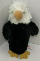Aurora Bald Eagle Plush realistic stuffed animal beanbag plush 8-9&quot; - £4.90 GBP