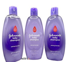 3x Johnson’s Baby Shampoo Calming Lavender 15 fl oz Bottle No More Tears... - £30.92 GBP