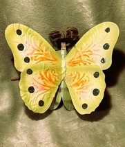 Vintage 6&quot; Metal Butterfly, Handcrafted, Hand-painted Indoor/Outdoor Decor - £14.79 GBP