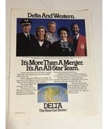 1987 Delta Airlines Vintage Print Ad pa28 - $7.91