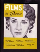 Films In REVIEW-NOVEMBER 1966-ALICE BRADY-HORS D&#39;oeuvre Fn - £21.71 GBP