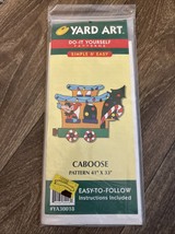 Yard Art DIY Pattern Elf in Caboose Christmas Holiday 41&quot; x 33&quot; - $7.99