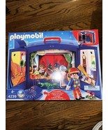 New Playmobil Take Along Theater Stage 4239 Sealed Box 2008 Theatre RARE - $97.02