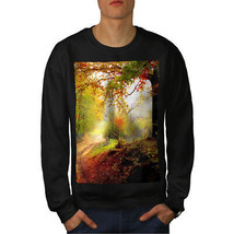 Wellcoda Forest Tree Autumn Mens Sweatshirt, Late Casual Pullover Jumper - £23.73 GBP+