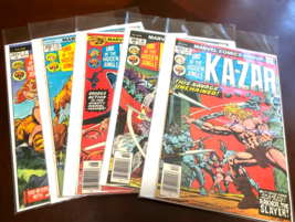 Marvel Comic Books “Ka-Zar” #’s 2, 10, 17, 18, 19 Bronze Age 1974/76 Lot... - $18.00