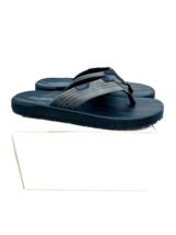 Flojos MEN Memory Foam Flip Flops / Thongs Sandals- Grey / Black, US 8M - £15.54 GBP