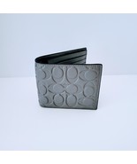 Coach CAK69 3 In 1 Embossed Signature Leather Billfold Bifold Wallet Cha... - $146.67 CAD