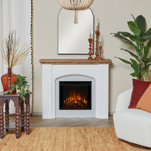 RealFlame Anika Infrared Fireplace White Stucco - £692.48 GBP