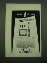 1962 Taylor Windscope Indicator #3105 Advertisement - Bright Gift Idea - $18.49