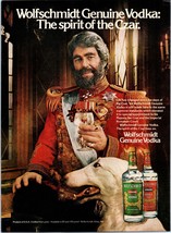 1981 Wolfschmidt Vodka Spirit of the Czar Vintage Print Ad Dog Uniform W... - £8.45 GBP