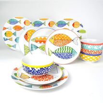 Fresh Catch 12 Piece Stoneware Dinnerware Set - $76.91