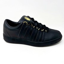 K-Swiss Classic 2000 Black Gold Mens Casual Shoes Sneakers Shoes 06506 015 - £45.41 GBP