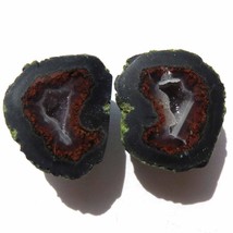 Tabasco Mexican Geode Polished Halves for Earrings Jewelry and Display   TEX1607 - £13.90 GBP