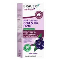 Brauer Sambucus Cold &amp; Flu Forte Oral Liquid 200mL - £79.39 GBP