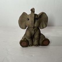 The Hamilton Collection African Gray Baby Elephant Small Sculpture Figur... - $12.59