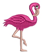 flamingo small size  Machine Embroidery Designs, instantly download - $2.99