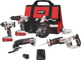 PORTER-CABLE 20V Max* Cordless Drill Combo Kit, 6-Tool (PCCK617L6) - £289.11 GBP