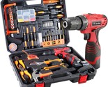108 Pcs. Cordless Drill Household Power Tool Set With 16 Point 8V Lithiu... - $90.95