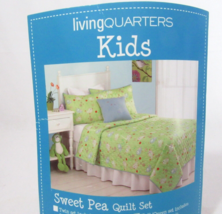 Living Quarters Kids Sweet Pea Birdies 2-PC Twin Quilt Set $130 - £35.55 GBP