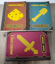 3 Minecraft Illustrated Handbooks 2 Paperback &amp; 1 Hardcover Books-Scholastic-VG - £8.97 GBP