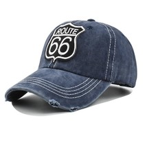 Embroidery Letters ROUTE 66 Baseball Cap Spring Autumn  Snapback Fashion  Cotton - £85.65 GBP