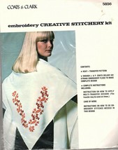 Coats and Clark Embroidery Creative Stitchery Kit 5856 Vintage 70&#39;s - £7.36 GBP