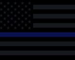 K&#39;s Novelties Thin Blue Line Blackout American Flag 3x5 ft US USA Police... - $4.99