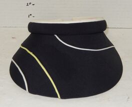 Womens EP NY New York Golf Visor Hat Cap Black yellow White - $14.80