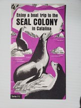 Vintage Tourist Brochure - The Seal Colony in Catalina - Summer 1966 - £15.15 GBP